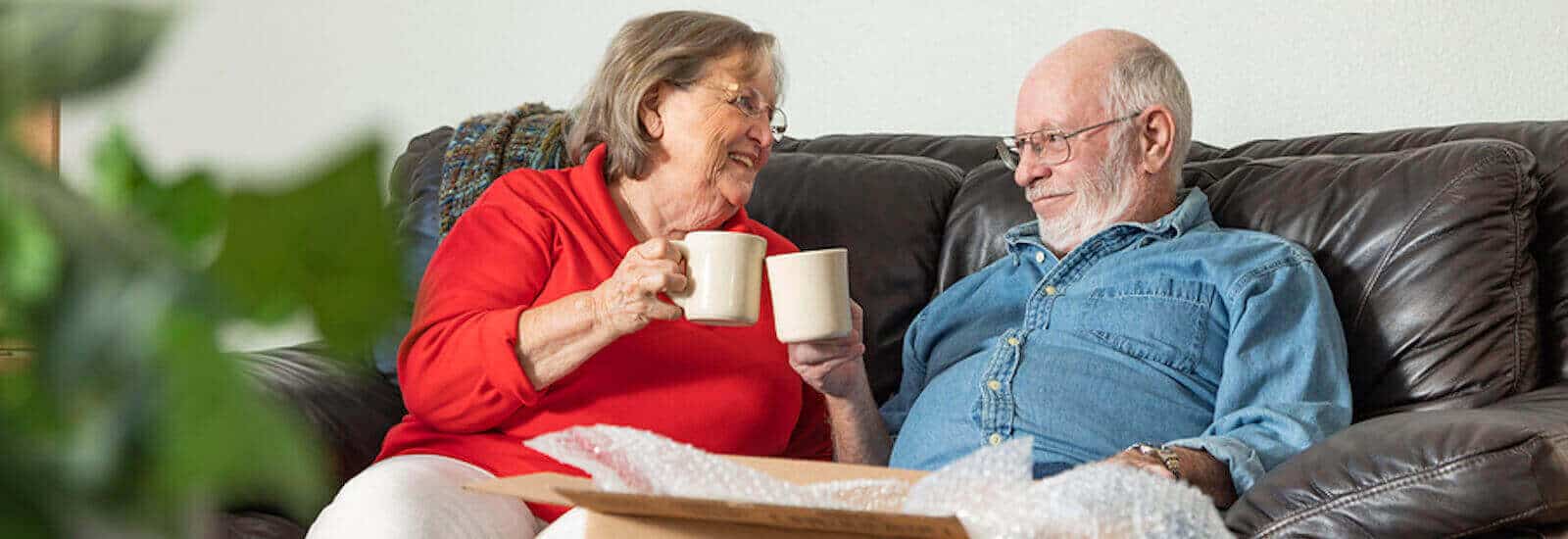couple having a cup of coffee